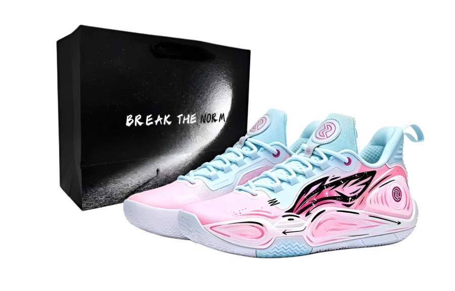 Li-Ning Li Ning Speed 9 Basketball Shoes Men's Low Top Pink/Blue