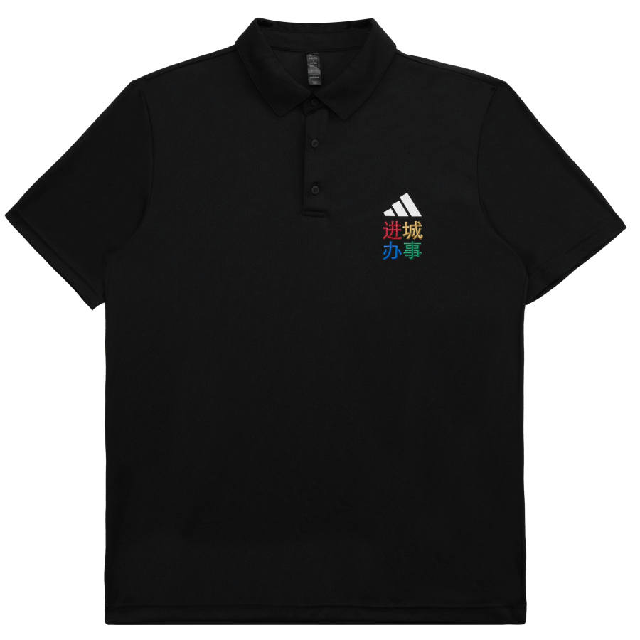Adidas Adidas Tennis Polo Shirts Unisex Black Polo Collar Moderate Straight Fit