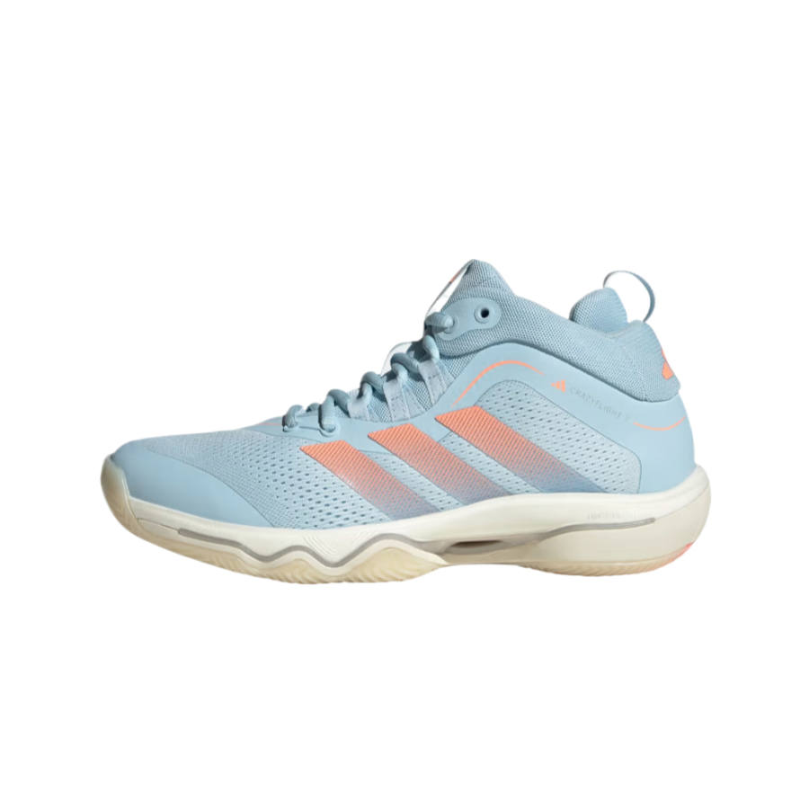 Adidas Adidas Volleyball Shoes Women's Mid Top Sky Blue/Frost Blue/Beige