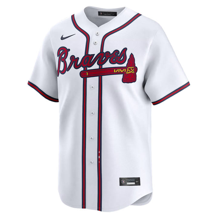 Nike Nike Atlanta Braves Sportswear Men's White V Neck Moderate