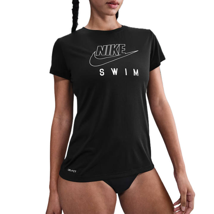 Nike Nike Swoosh Quick Dry Clothing Women's Black Crew Neck Moderate