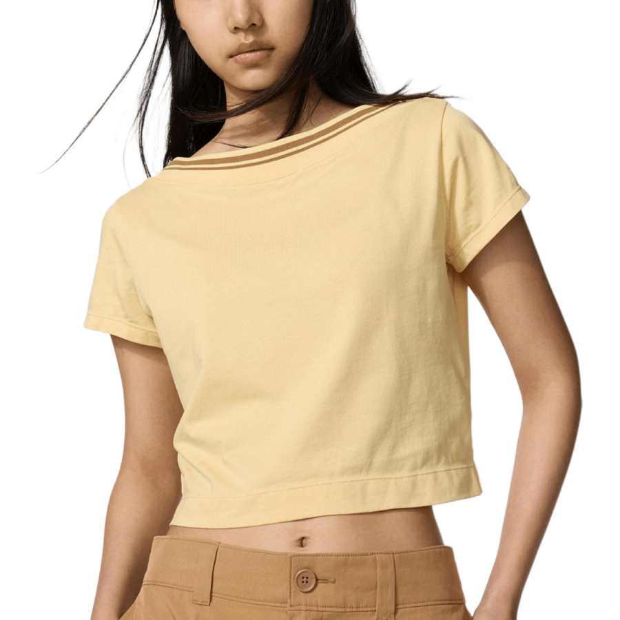 UNIQLO Francesco Risso T Shirts Women's Apricot Yellow Other