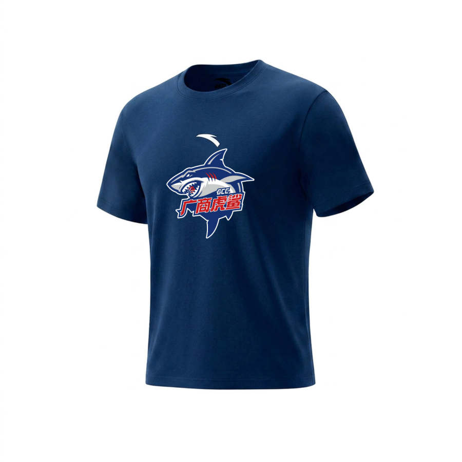 ANTA T Shirts Unisex Blue Crew Neck Moderate