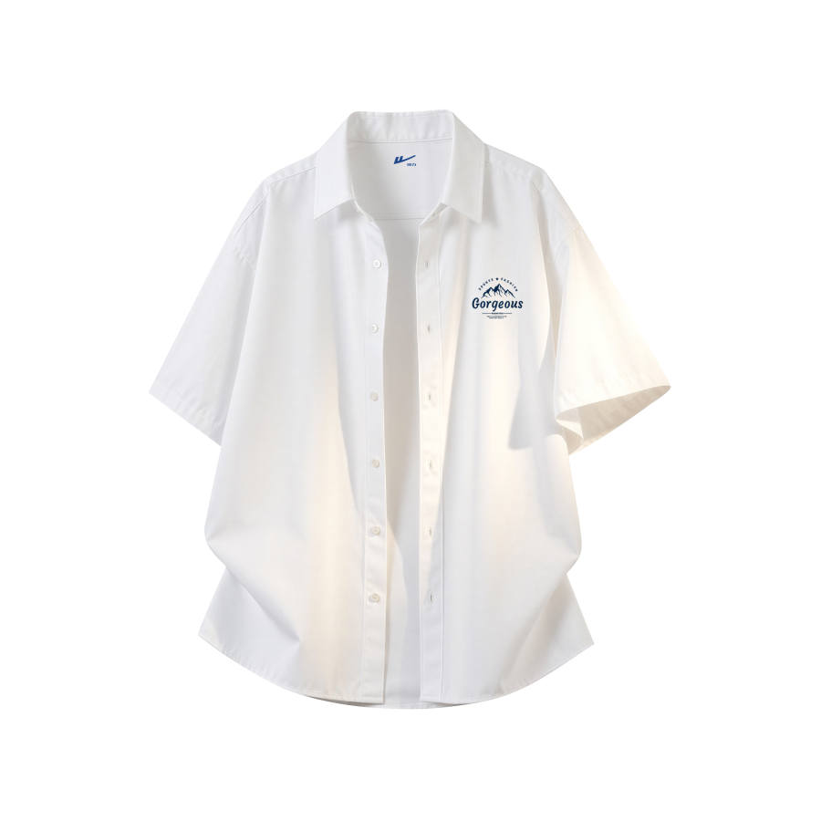 WARRIOR WARRIOR Shirts Unisex Lapel Thin Straight Fit