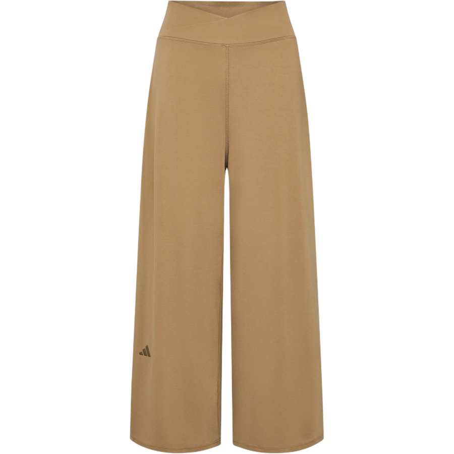 Adidas Adidas Sun Protection Pants Women's Yellow Cardboard Moderate Wide Leg Pants