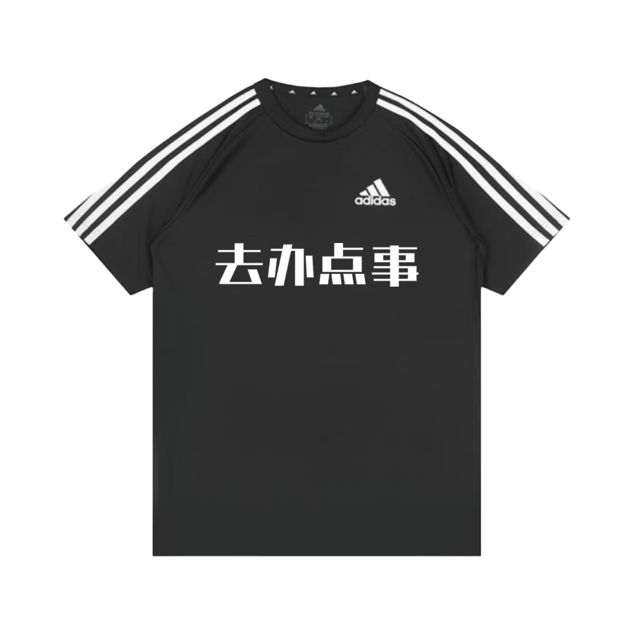 Adidas Adidas Football T Shirts Unisex Black Crew Neck Moderate