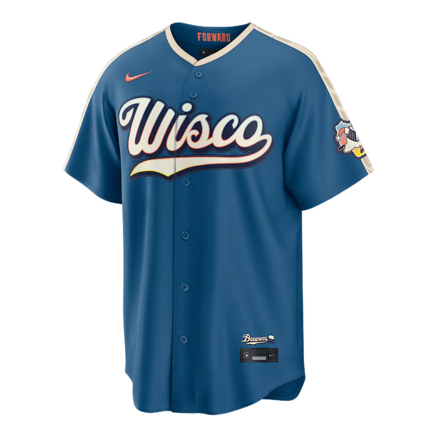 Nike Nike X MLB Sportswear Men's Mineral Blue V Neck Moderate