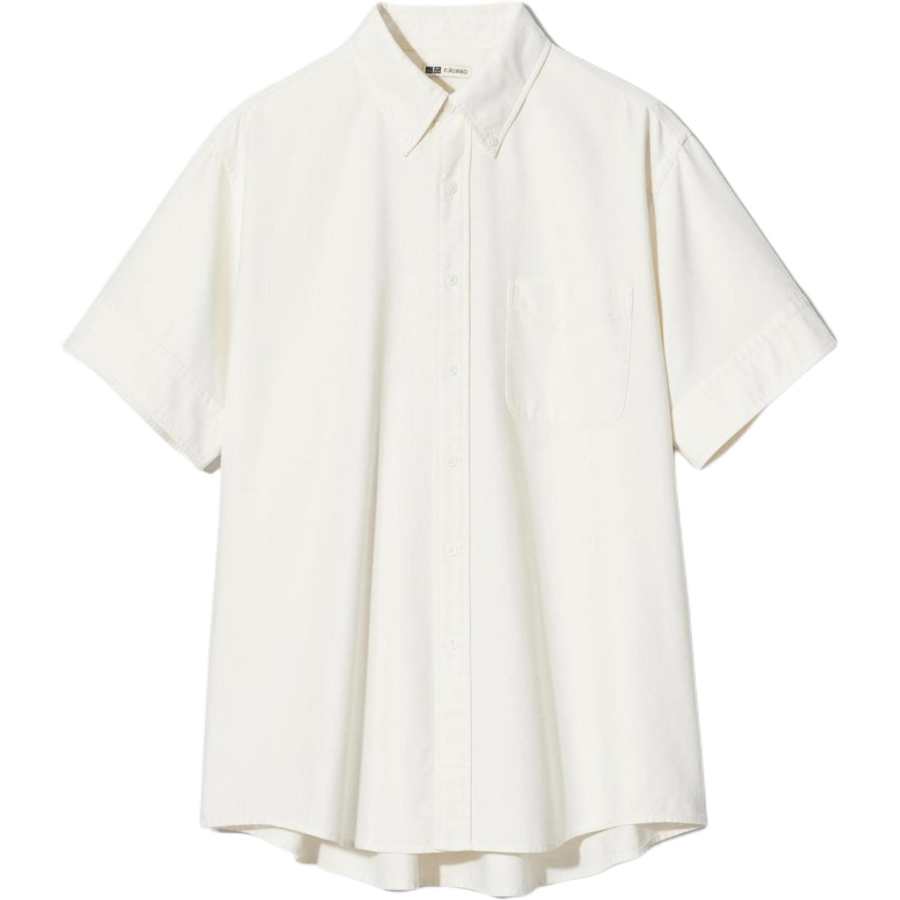 UNIQLO Francesco Risso Shirts Men's Light Beige Moderate