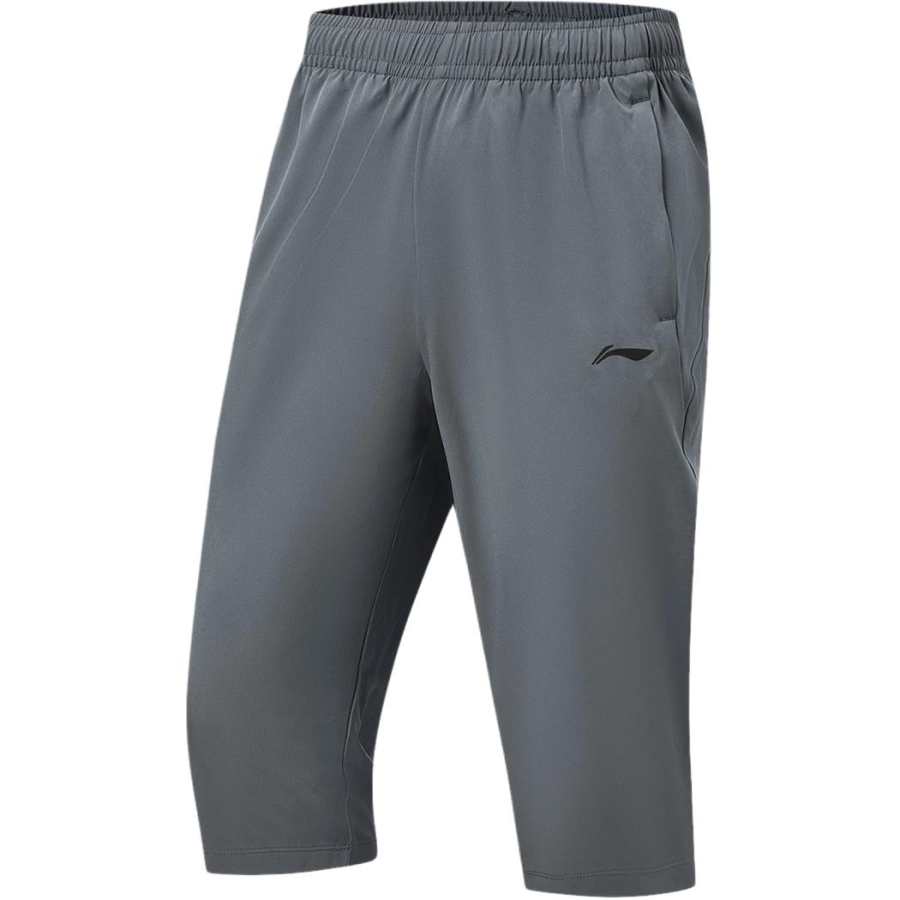 Li-Ning Li Ning Fitness Series Sports Shorts Men's Ink Stone Gray Moderate