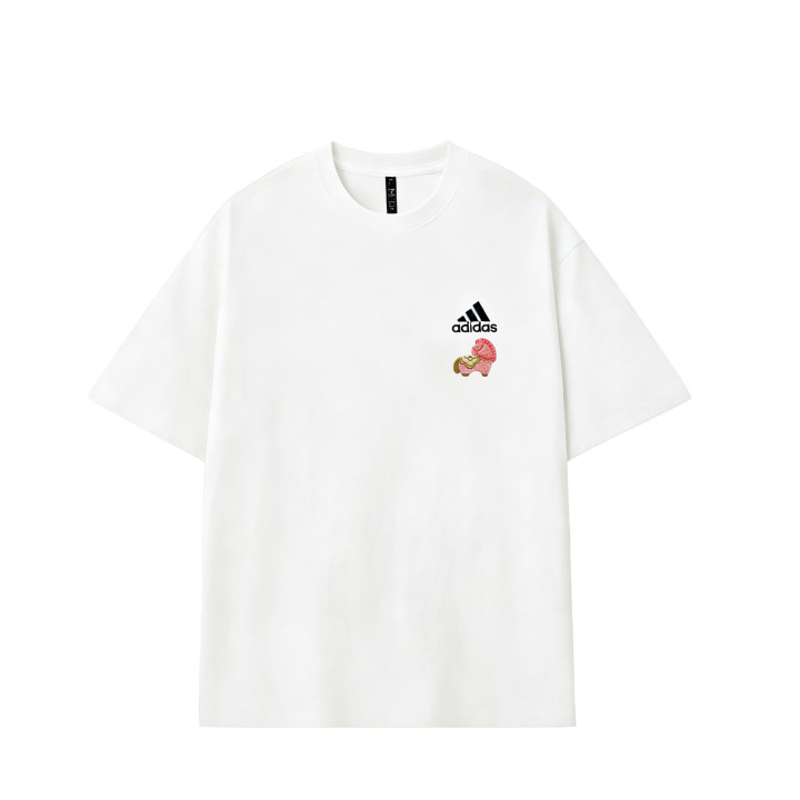 Adidas Adidas MUST HAVES T Shirts Unisex Ecru Crew Neck Moderate