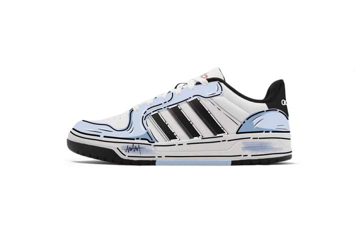Adidas Adidas Skateboard Shoes Unisex Low Top Blue/White/Black