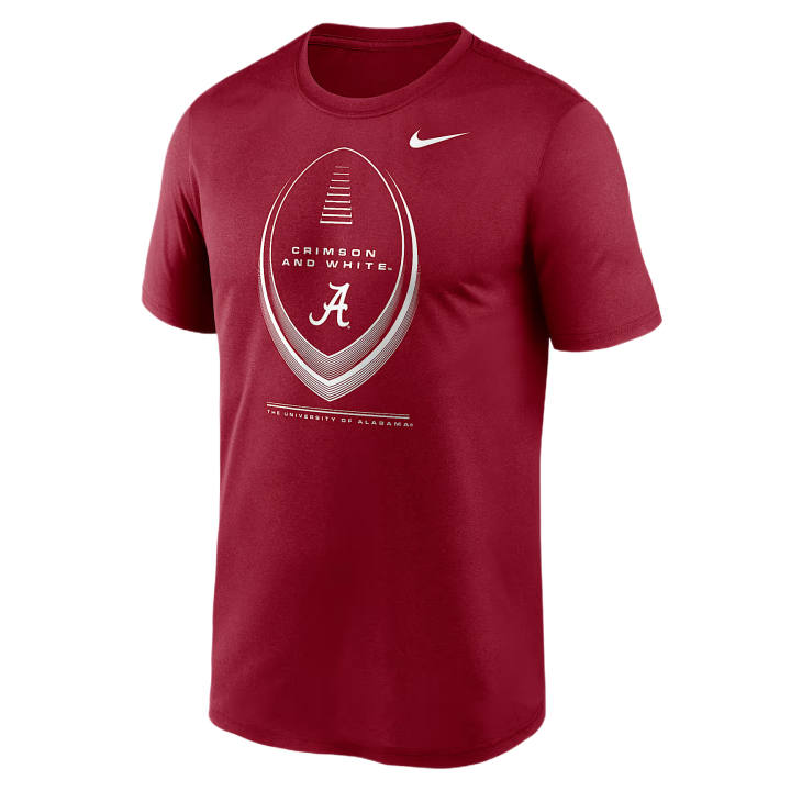 Nike Nike T Shirts Men's Scarlet Crew Neck Moderate