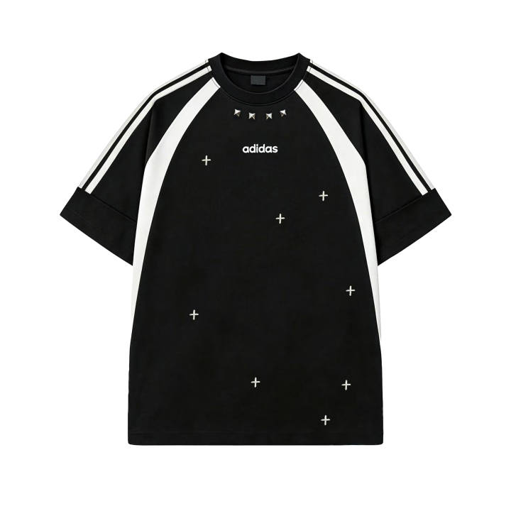 Adidas Adidas 3 Stripes T Shirts Men's Black Crew Neck Moderate Other