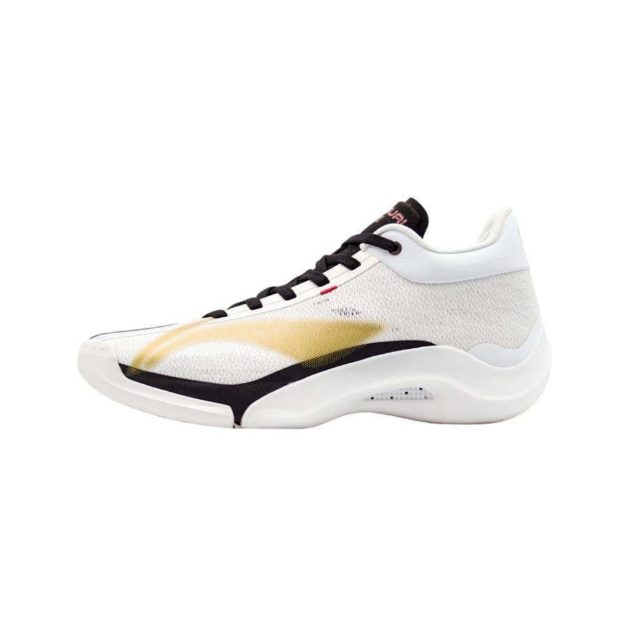 Li-Ning Li Ning Yushuai 20 Basketball Shoes Men's Low Top Standard White/Bright Gold