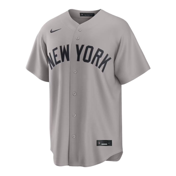 Nike Nike Baseball Jerseys Men's Gray V Neck Moderate Straight Fit