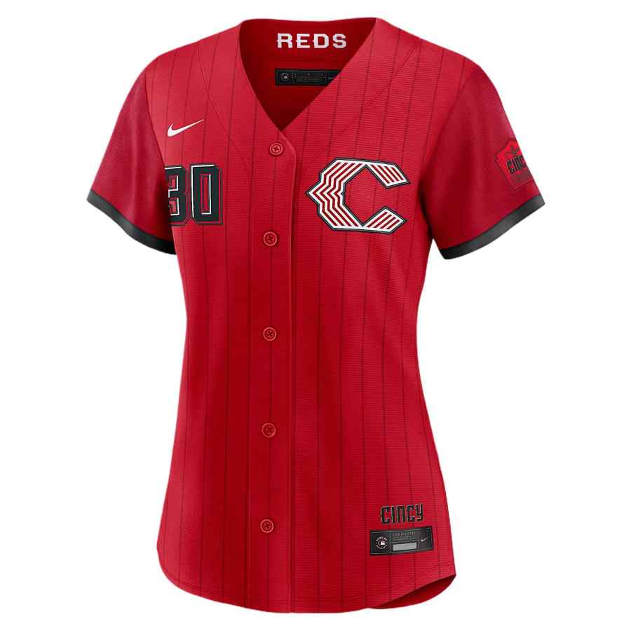 Nike Nike MLB Cincinnati Reds City Connect Sportswear Women's Red V Neck Moderate