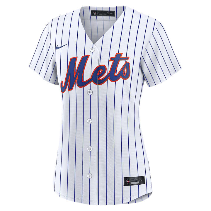 Nike Nike MLB New York Mets Sportswear Women's White V Neck Moderate