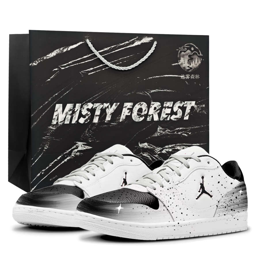 Jordan Jordan COURT CONNECT Skateboard Shoes Men's Low Top Black/White