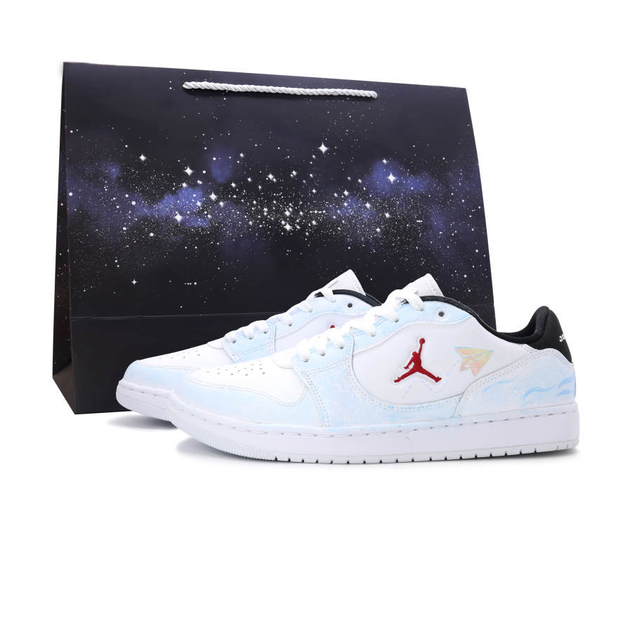 Jordan Jordan COURT CONNECT Skateboard Shoes Men's Low Top Black/White/Blue