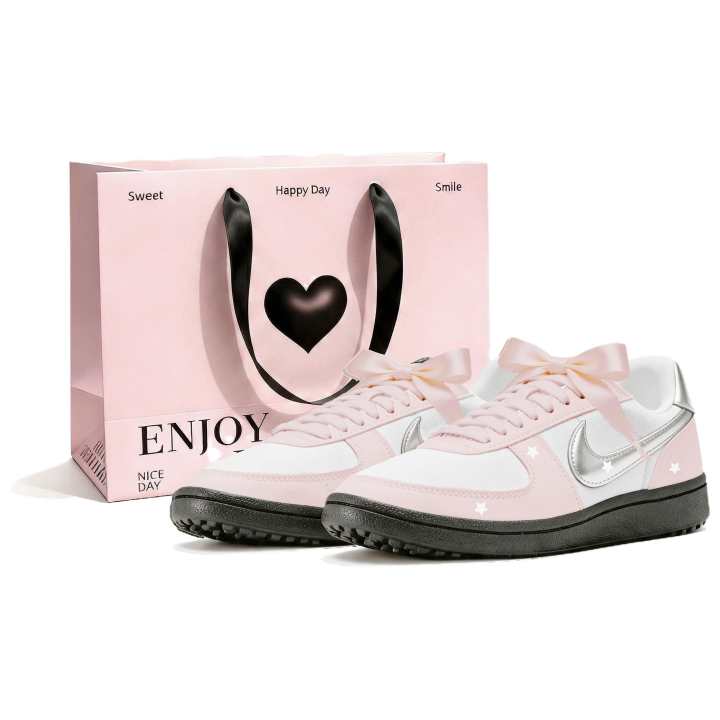 Nike Nike Field General Casual Shoes Women's Low Top Pink, Silver