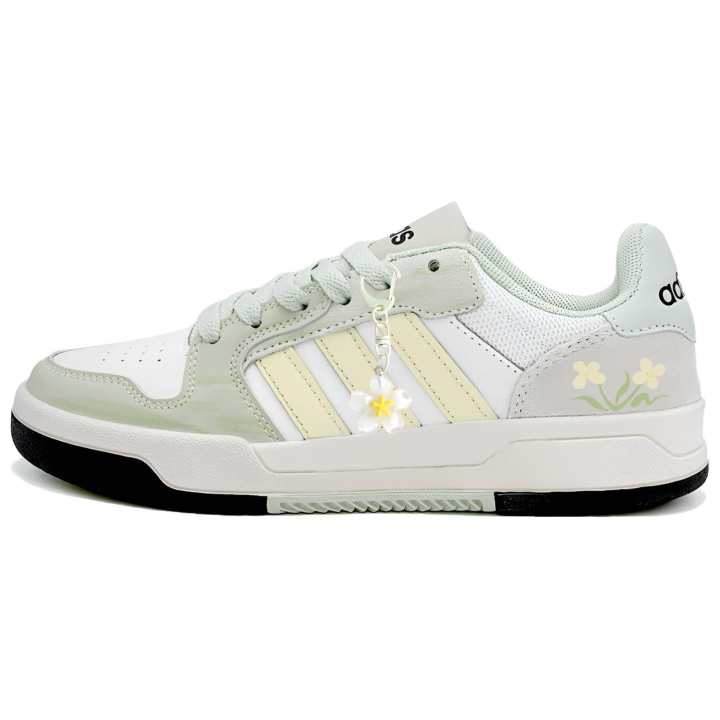 Adidas Adidas ENTRAP Skateboard Shoes Unisex Low Top White Green Yellow