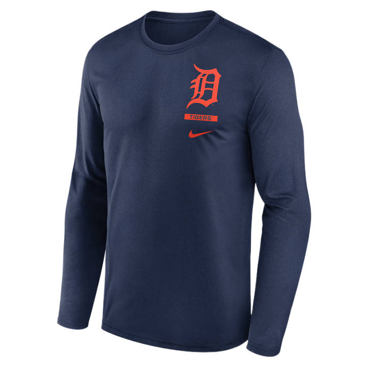 Nike Nike T Shirts Men's Marine Blue Crew Neck Moderate