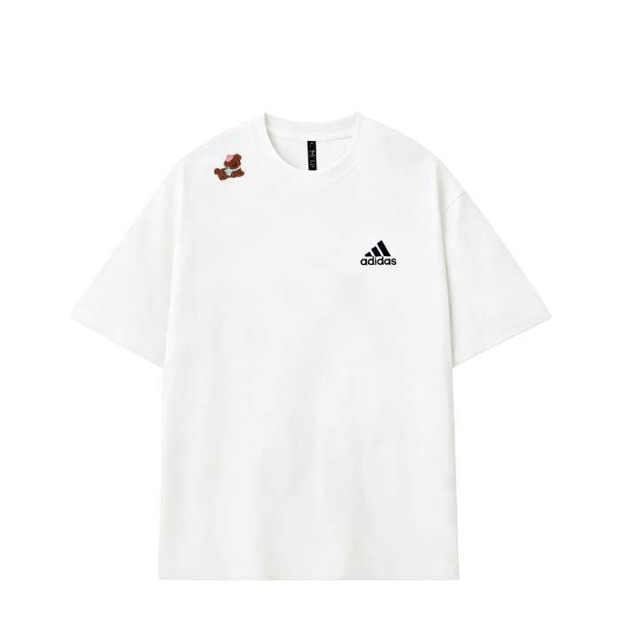 Adidas Adidas MUST HAVES T Shirts Unisex Ecru Crew Neck Moderate
