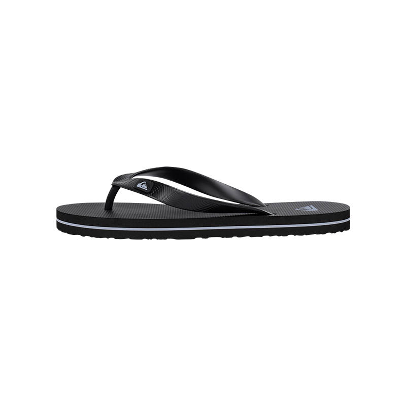 Quiksilver EVA Slip Resistant Abrasion Resistant Flip Flops Unisex Black