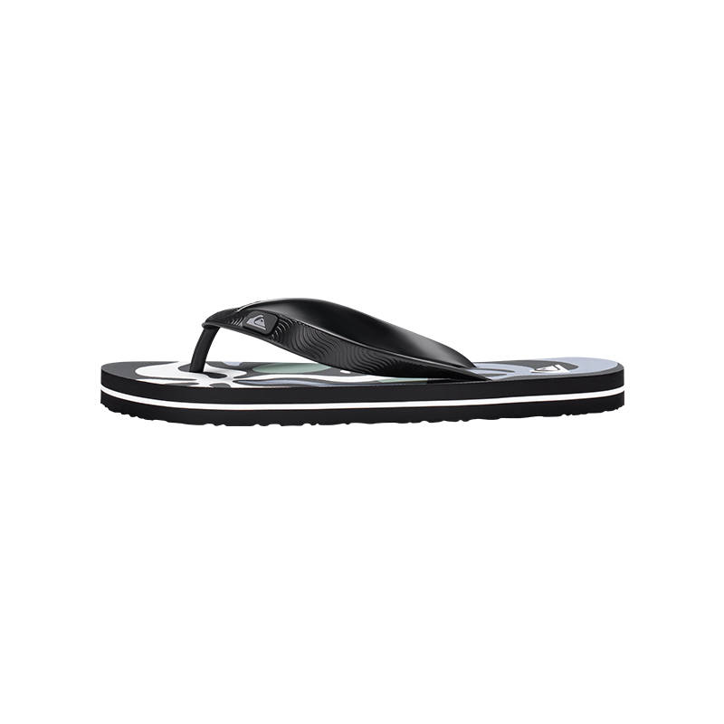 Quiksilver EVA Graffiti Slip Resistant Abrasion Resistant Flip Flops Unisex Camouflage Black