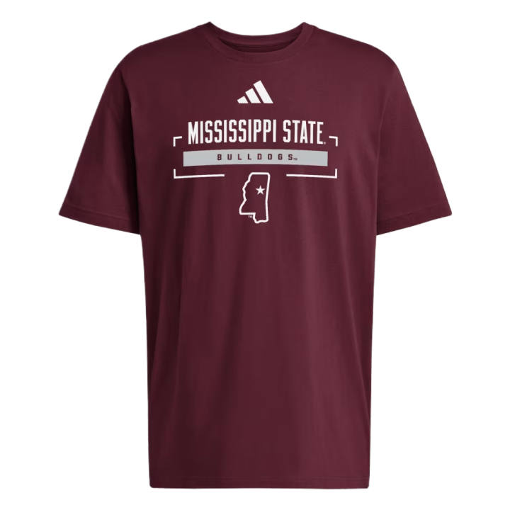 Adidas Adidas T Shirts Men's Team Chestnut/NCAA MSS 7MV Crew Neck Moderate