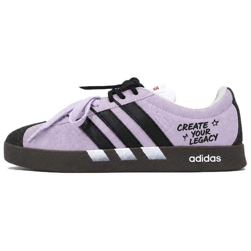 Adidas Adidas VL COURT 2.0 Skateboard Shoes Unisex Low Top Purple/Black