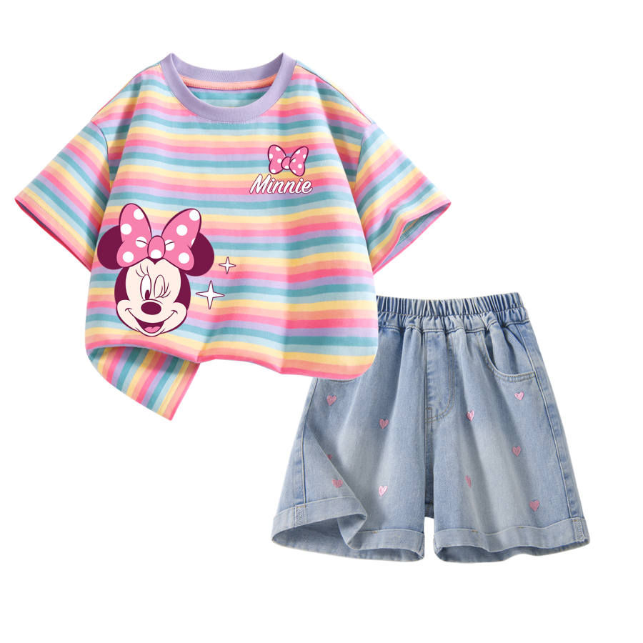 Disney Kids Casual Sportswear Crew Neck Thin Stretch Breathable