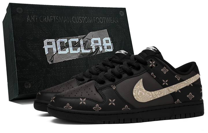 Nike Nike Dunk Skateboard Shoes Men's Low Top Black/Gold
