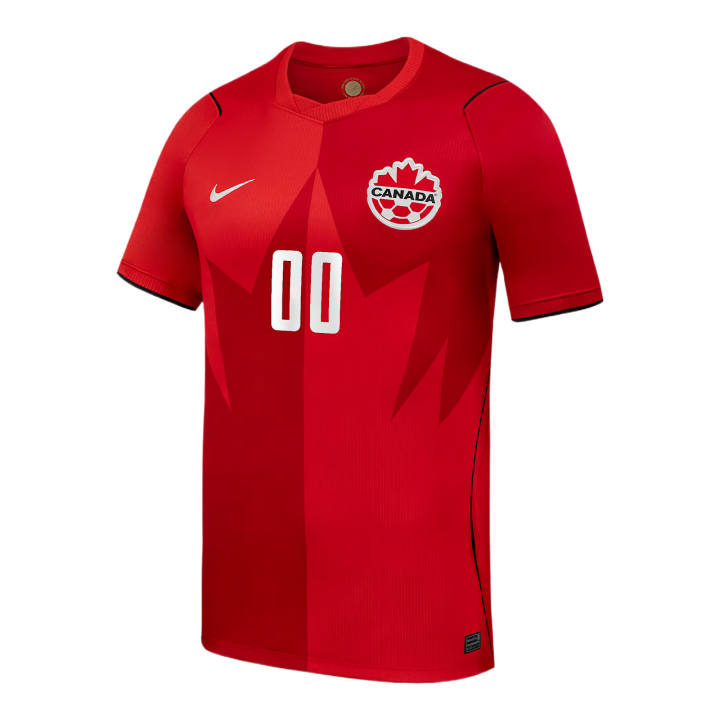 Nike Nike Canada National Team Soccer Jerseys Men's Red Crew Neck Moderate