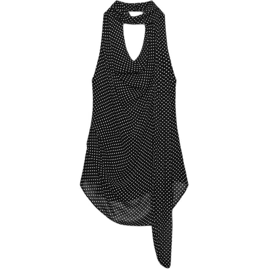 ZARA ZW Tank Tops Women's Black/White Other
