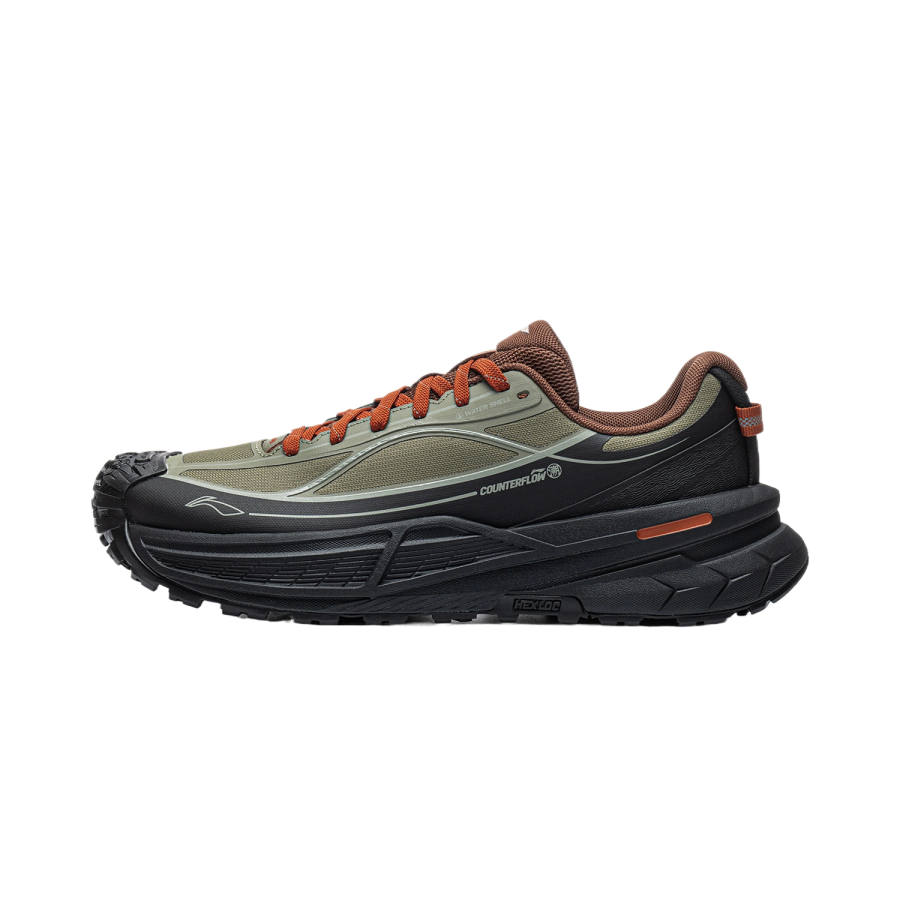 Li-Ning Li Ning Outdoor CF Tracing, Xingchuan 2SE Mountaineering & Hiking Shoes Men's Low Top Tea Green/Night Black