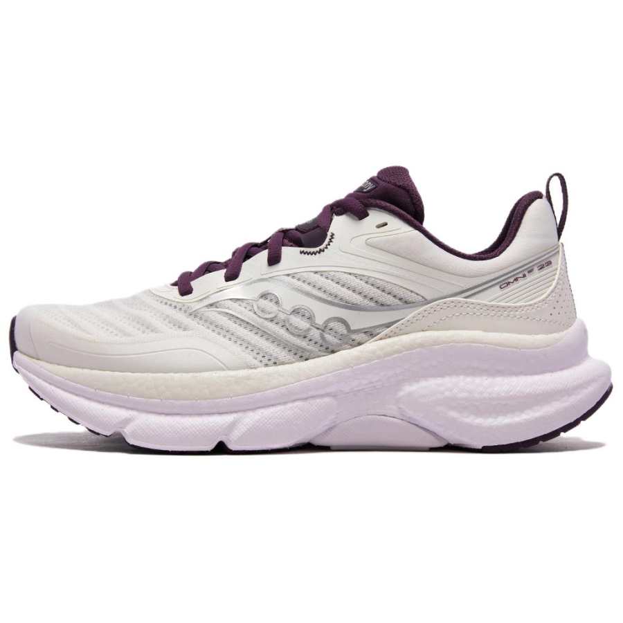 Saucony OMNI ST All Star 23 Running Shoes Women's White Silver