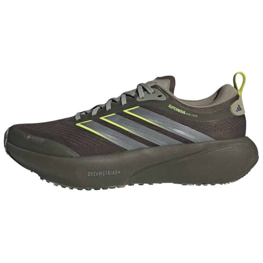 Adidas Adidas SUPERNOVA RISE 3 Running Shoes Men's Low Top Dark Shadow Olive Green/Iron Gray/Frozen Lime Green