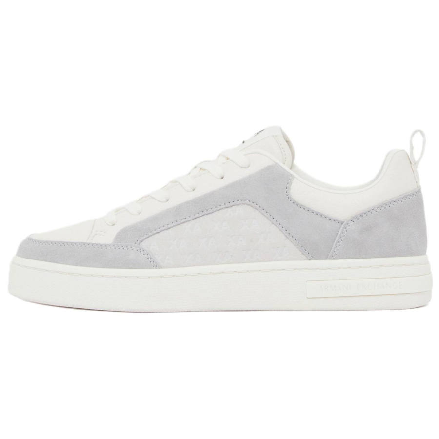 ARMANI EXCHANGE Skateboard Shoes Men's Low Top White