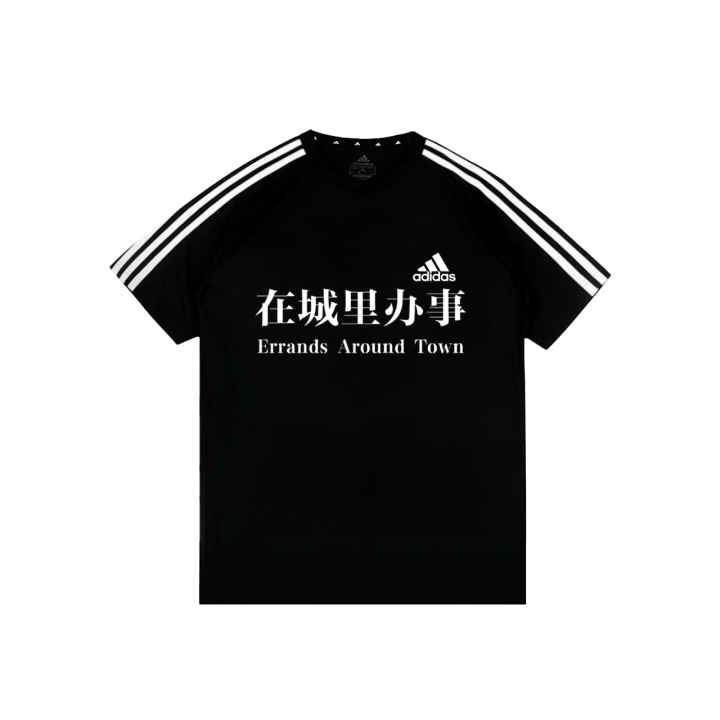 Adidas Adidas Football T Shirts Unisex Black/White Crew Neck Moderate