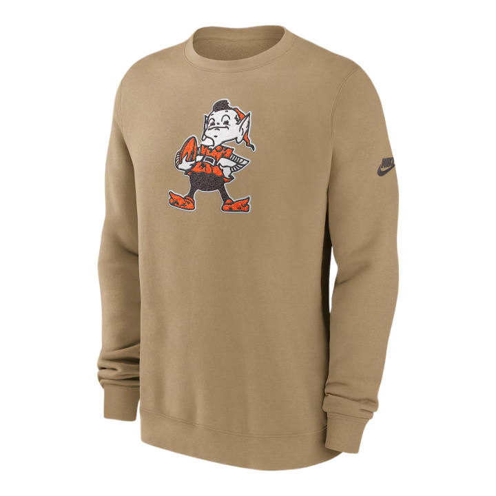 Nike Nike Sweatshirts Men's Tan/Beige Crew Neck Moderate
