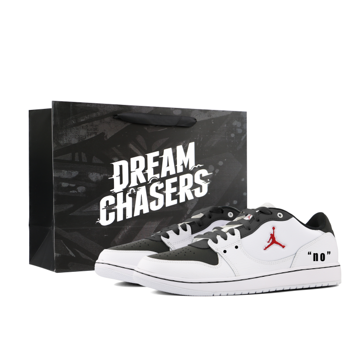 Jordan Jordan COURT CONNECT Skateboard Shoes Men's Low Top Black/White/Red