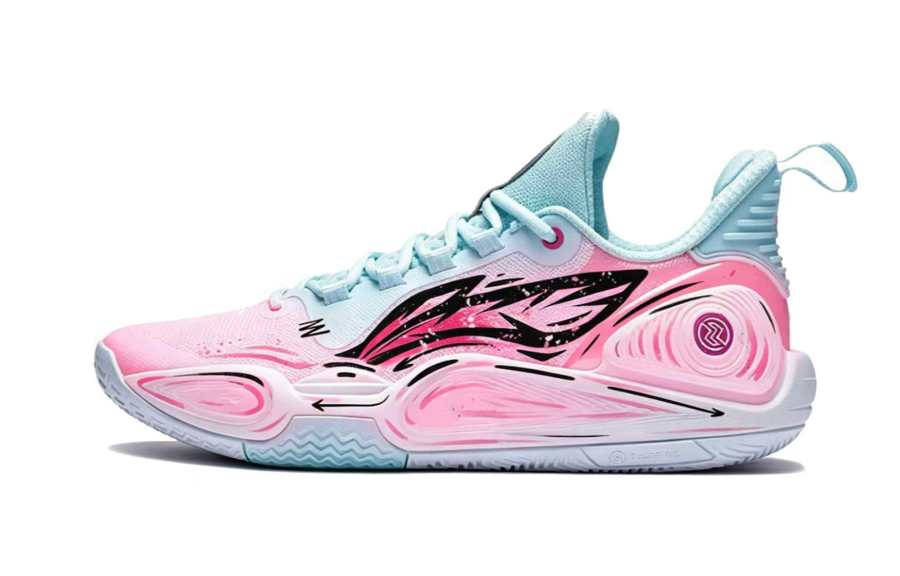 Li-Ning Li Ning Speed 9 Basketball Shoes Men's Low Top Pink/Blue