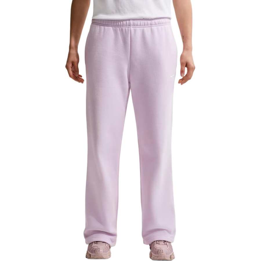 Nike Nike Swoosh Casual Pants Women's Bleached Lilac/Sail White Moderate Straight Fit Pants