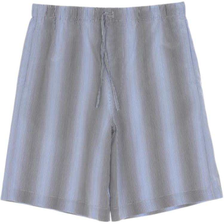DRIES VAN NOTEN Casual Shorts Men's Blue Moderate Wide Leg Pants