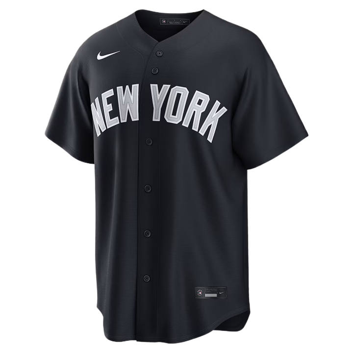 Nike Nike Baseball Jerseys Men's Asphalt Blue V Neck Moderate Straight Fit