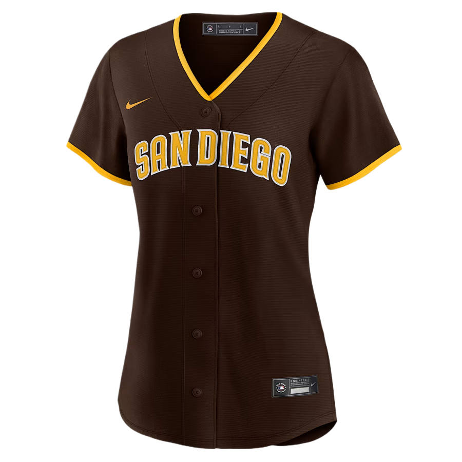 Nike Nike MLB San Diego Padres Sportswear Women's Brown V Neck Moderate