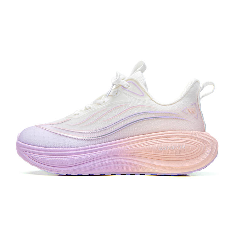 WARRIOR Running Shoes Women's Low Top White Purple Pink