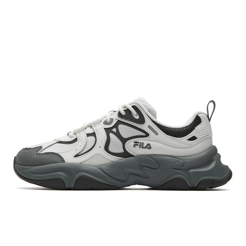FILA MARS 3 Chunky Sneakers Men's Low Top Gray White/Heather Gray