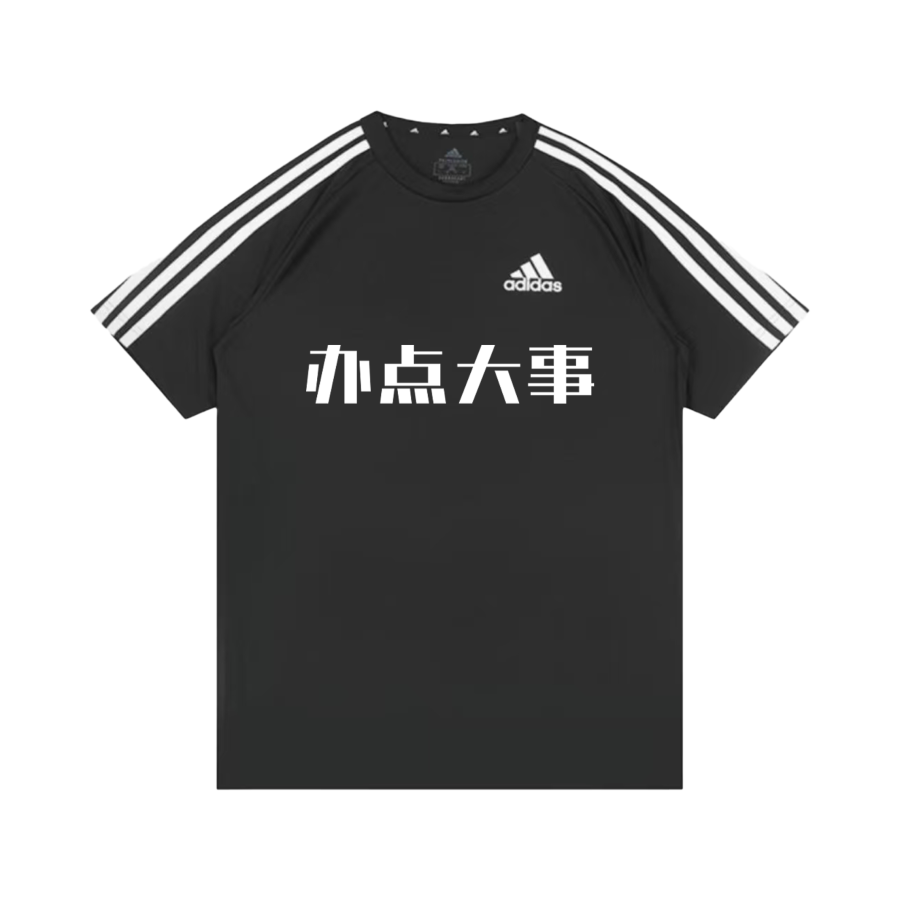 Adidas Adidas Football T Shirts Unisex Black Crew Neck Moderate